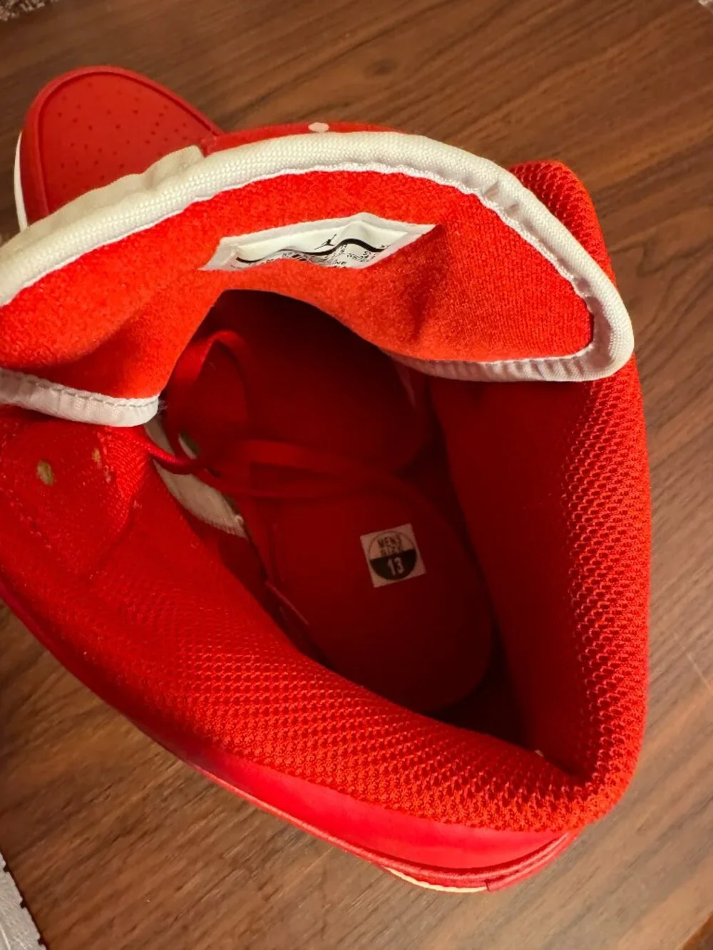Nike Air Jordan 1 Mid Gym Red White - Size 13